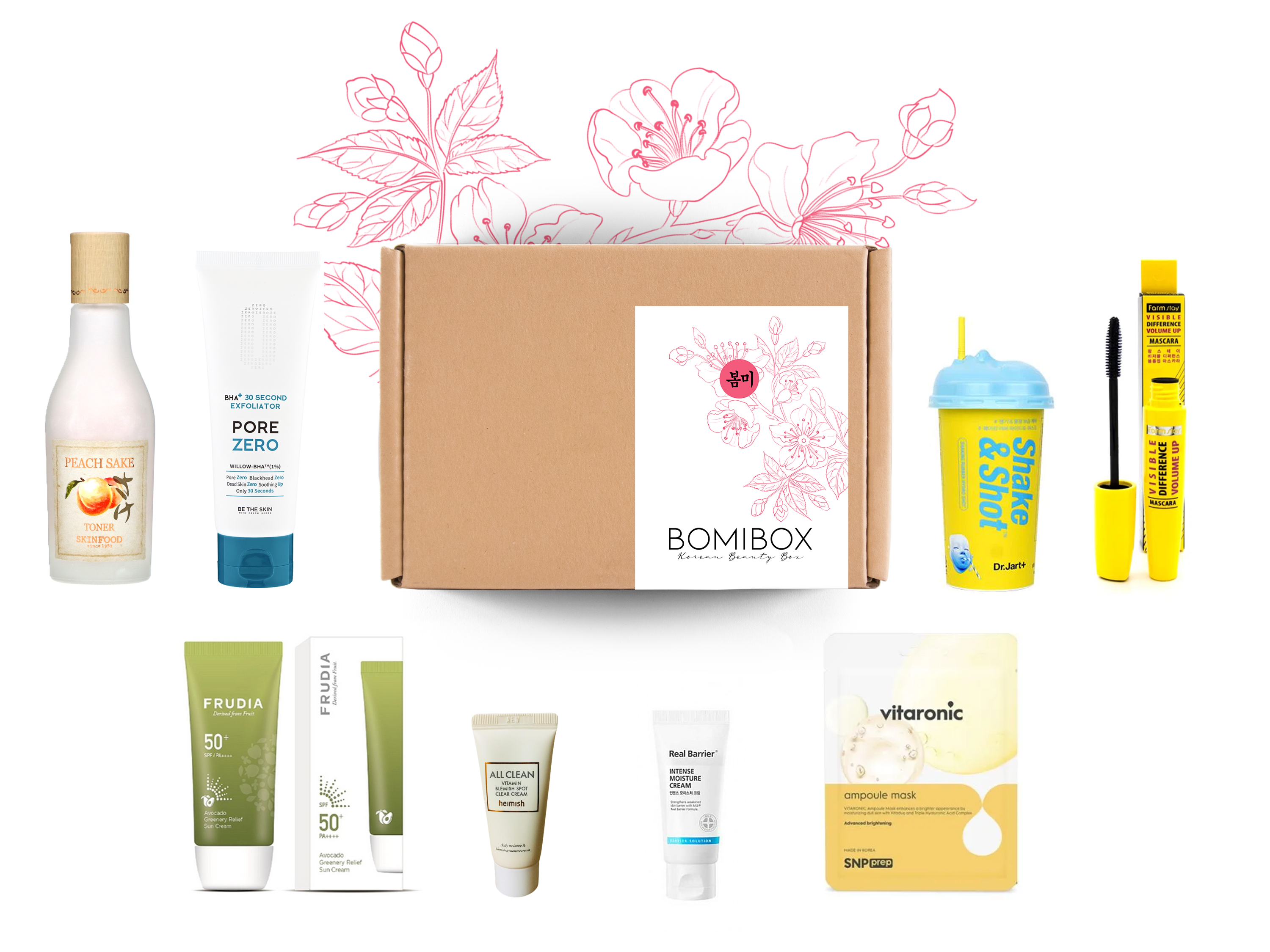 Past Boxes-Bomibox Heat 2022 - Korean Beauty Box Monthly Korean Skincare Subscription