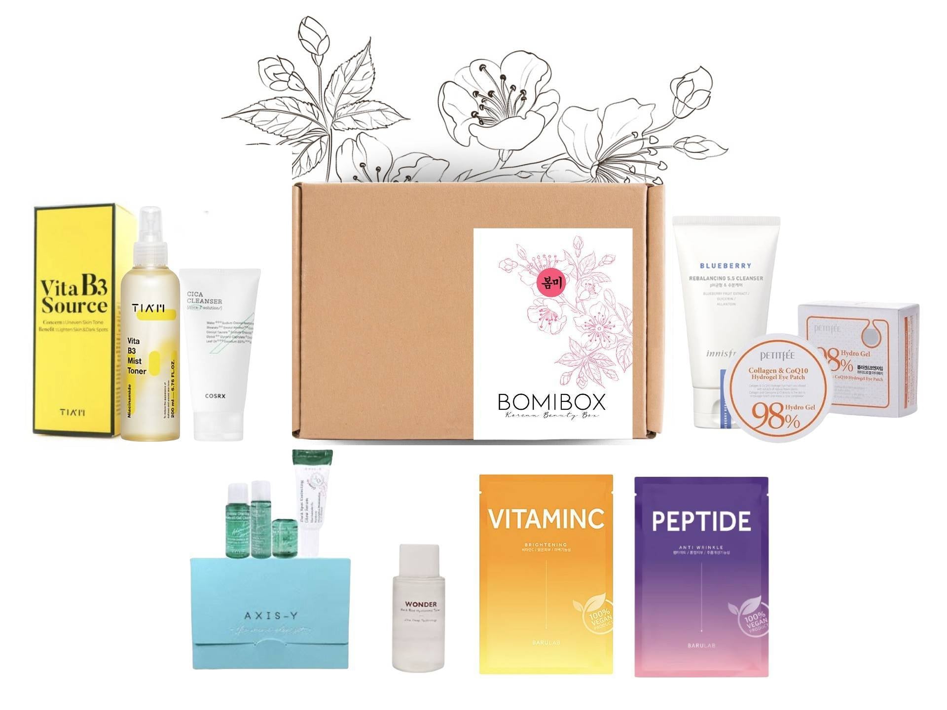Past Boxes-Bomibox Holiday Bliss #11 - Korean Beauty Box Monthly Korean Skincare Subscription