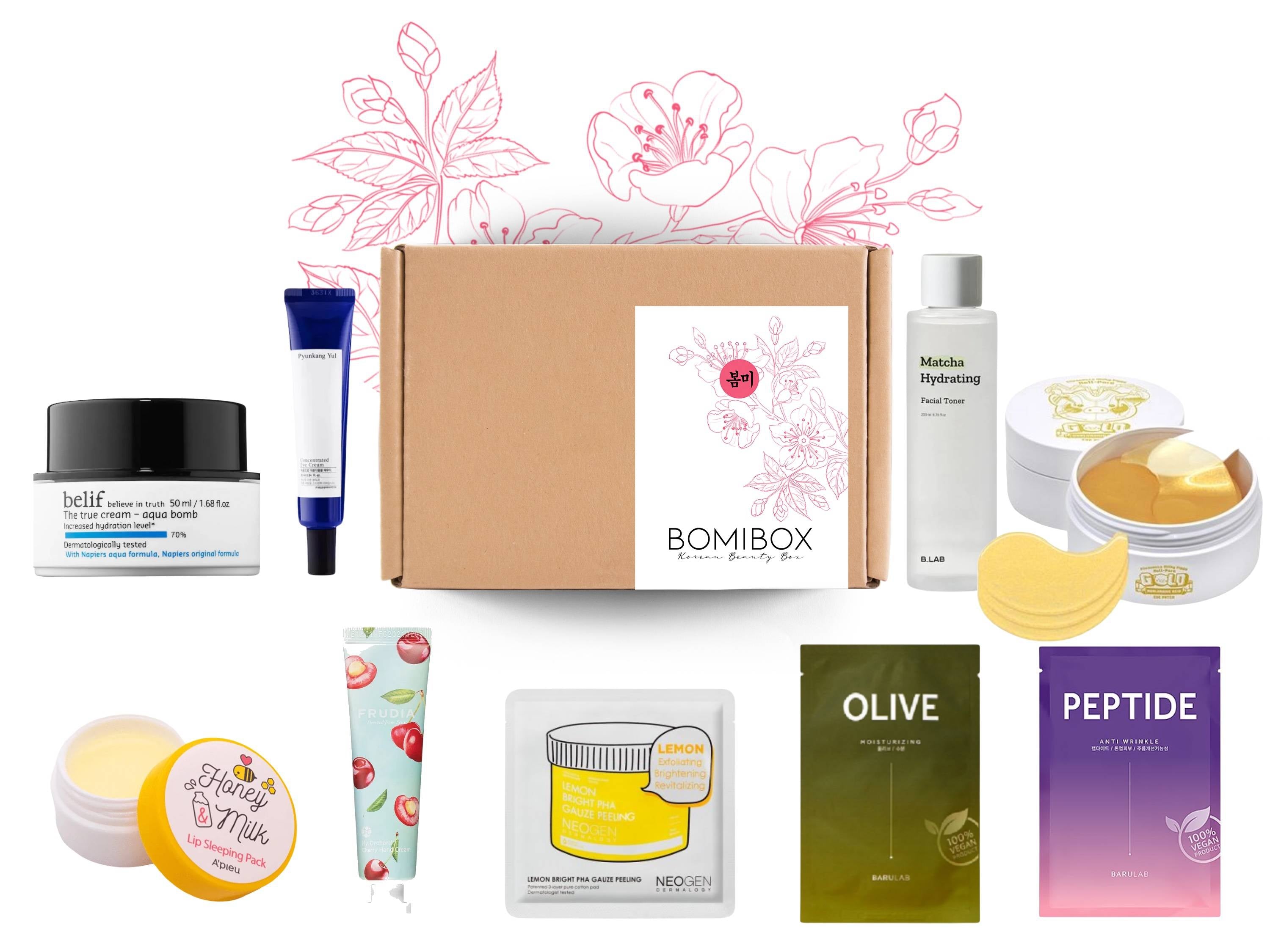 Past Boxes-BomiBox Winter Skin Saviors: 2023 - Korean Beauty Box Monthly Korean Skincare Subscription