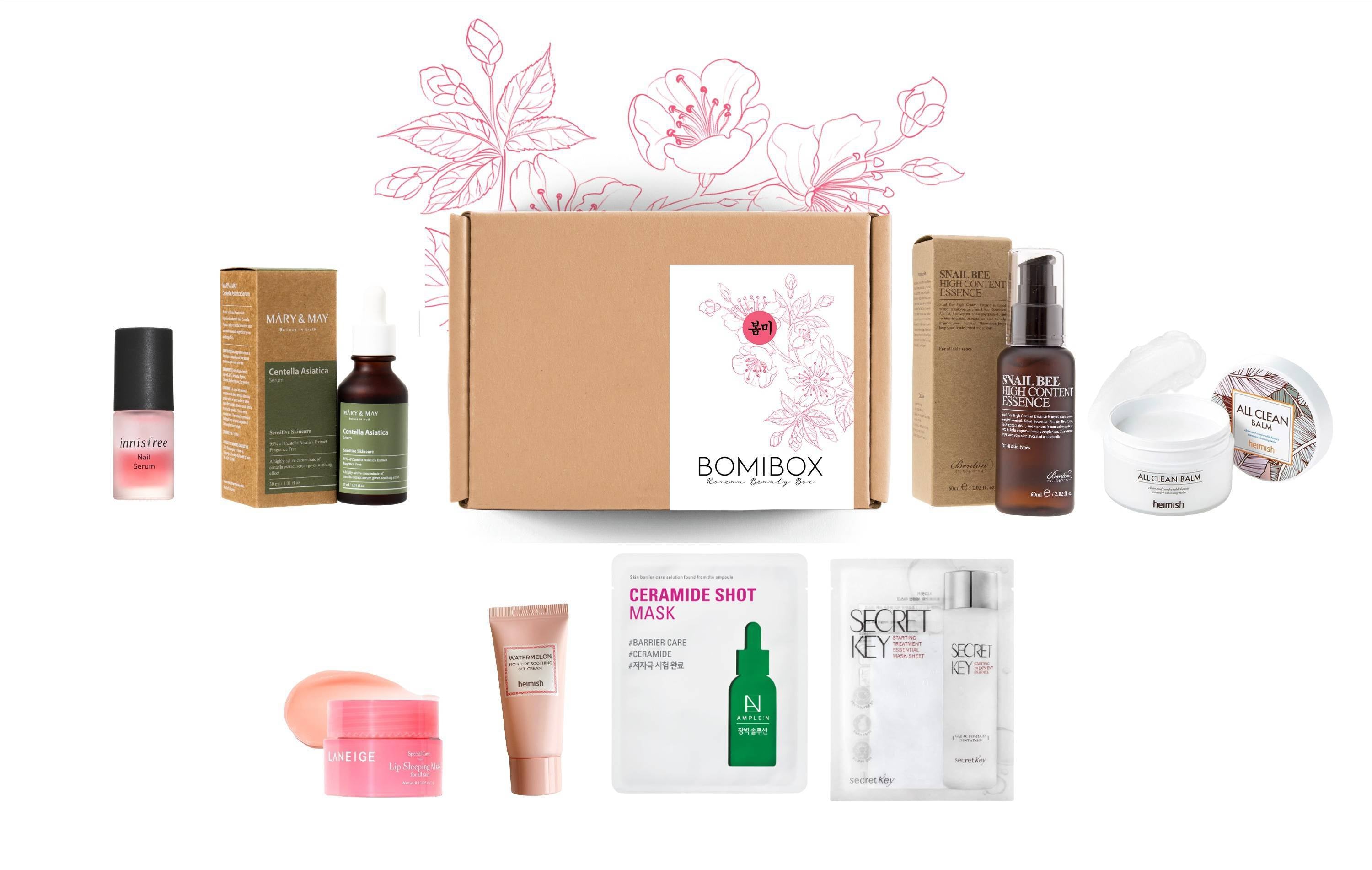 Past Boxes-Bomibox All Stars #12 - Korean Beauty Box Monthly Korean Skincare Subscription