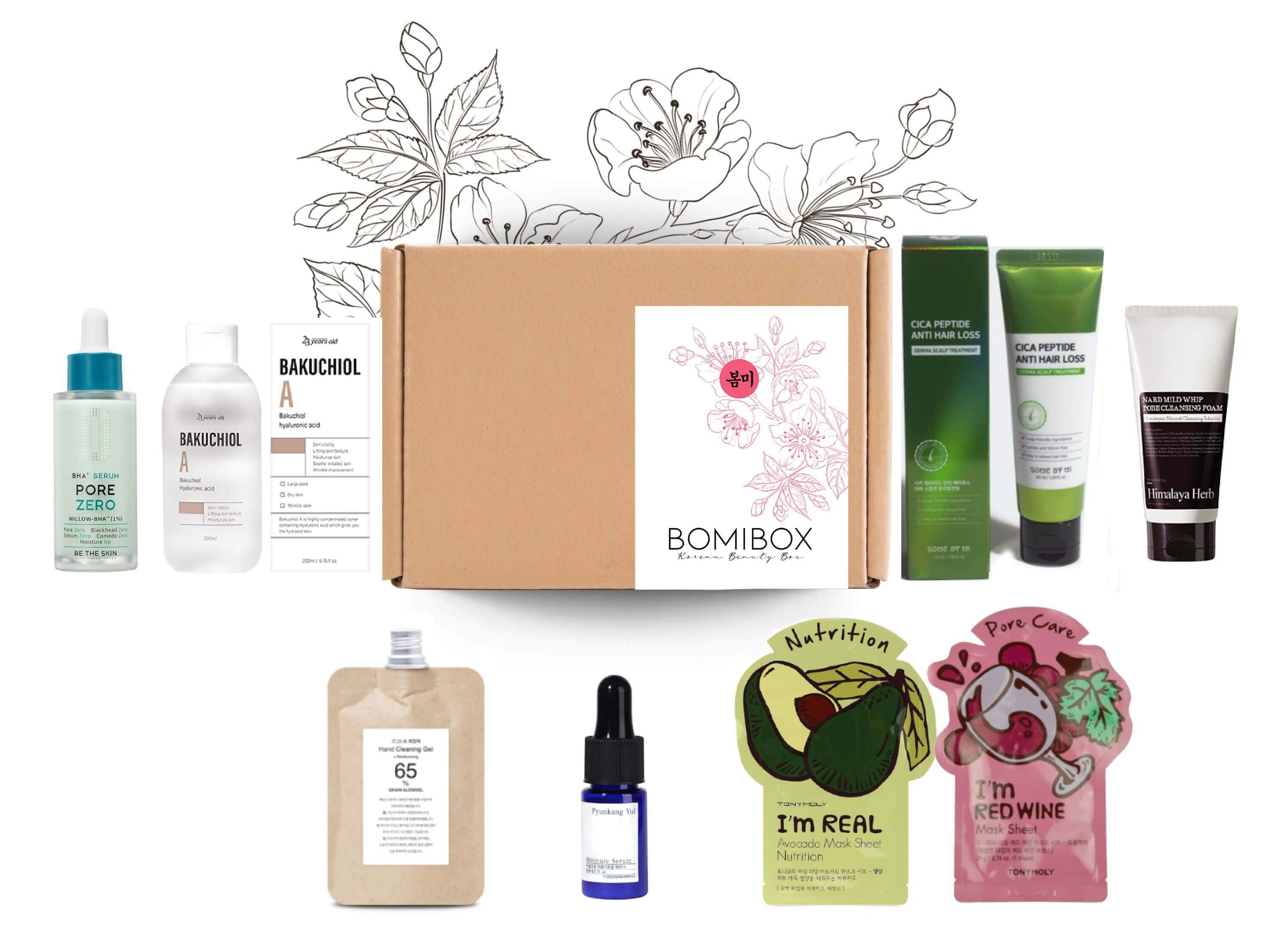 Past Boxes-Bomibox Peace Of Mind #9 - Korean Beauty Box Monthly Korean Skincare Subscription