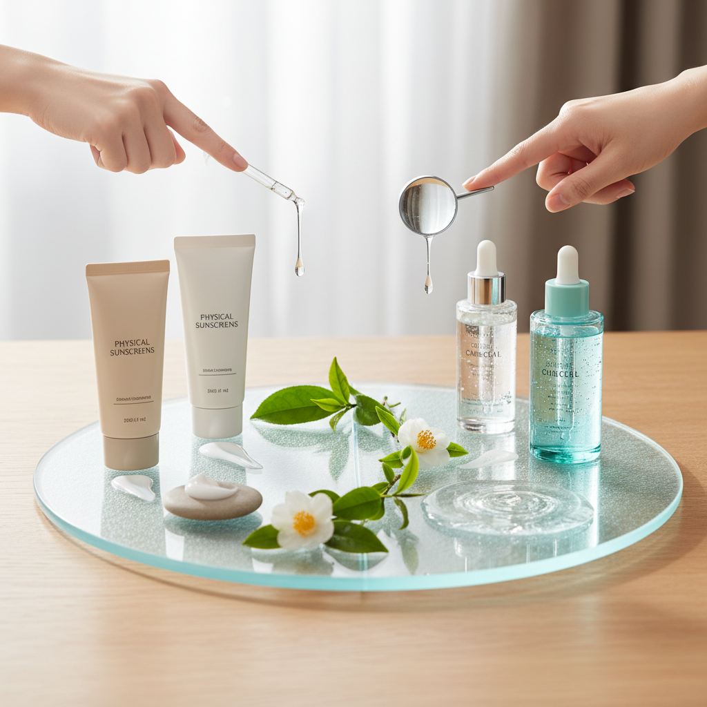 How to Choose Between Korean Physical and Chemical Sunscreens for Your Skin?